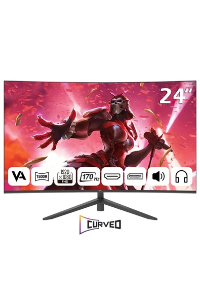 NPC 23.6" MD240K-V181 170Hz 1Ms FHD Curved Oyuncu Monitörü ürün görseli