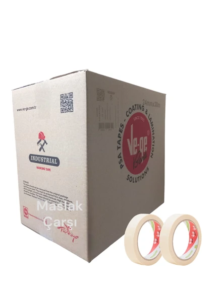 Maskeleme Bandı Ve-Ge Endüstriyel 24mm x 30m 72'li Koli ürün görseli