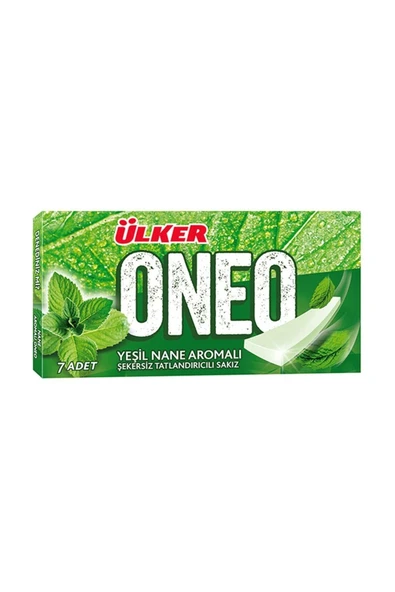 ONEO Slims Yeşil Nane Aromalı Sakız - 14 gram - 27 Adet ürün görseli