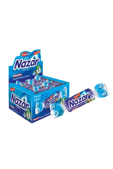NAZAR 100 adet Damla Sakız Aromalı Nazar Sakız - Nostaljik Hediye Sakız ürün görseli