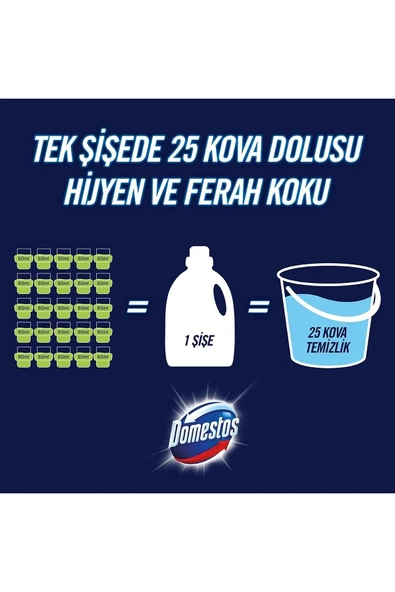 Domestos Yüzey Temizleyici Okyanus Maksimum Hijyen Tüm Yüzeyler Için Yüzey Temizleyici 1500 Ml - Resim 3