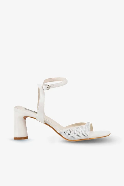Stato Kadın Topuklu Sandalet Beyaz ürün görseli 1