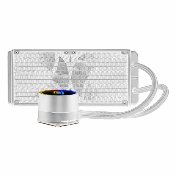 PowerBoost Deep 240 ARGB 240mm AM5/1700P Beyaz İşlemci Sıvı Soğutucu - Resim 4