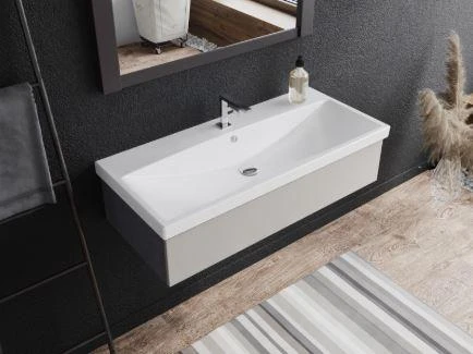 Turkuaz Elite Etajer Uyumlu Lavabo 120*45 cm - Resim 2