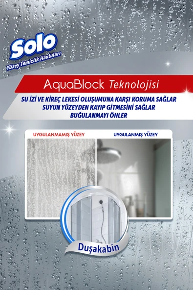 Aquablock Cam Yüzeylere Özel Temizlik Havlusu 3'lü 90 Yaprak - 3