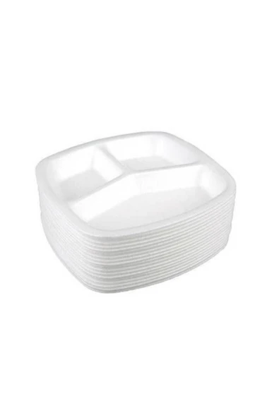 Köpük Tabak Üç Göz (TABLDOT) 50 Adet - Resim 2