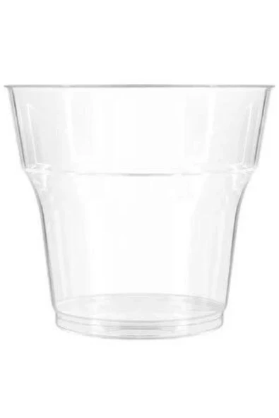 Sert Plastik Mika Kristal Bardak 25 Adet 1 Pk - Resim 3