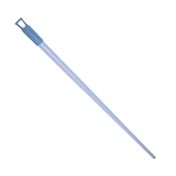 Kaplamalı Alüminyum Metal Vidalı Çizgili Renkli Fırça Faraş Süpürge Çeksil Sap Sapı - 120 Cm. - 10 Adet - Resim 2