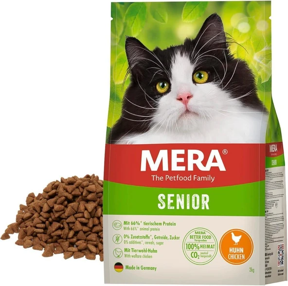 Mera Senior Tahılsız Tavuklu Yaşlı Kedi Maması 2 Kg ürün görseli