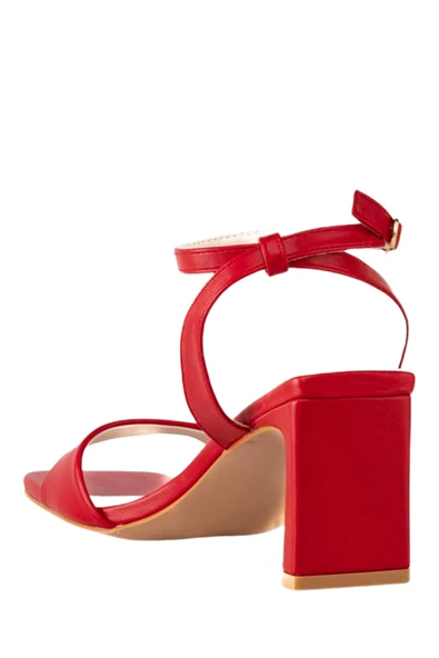 Stato Kadın Topuklu Sandalet Kırmızı - Resim 5