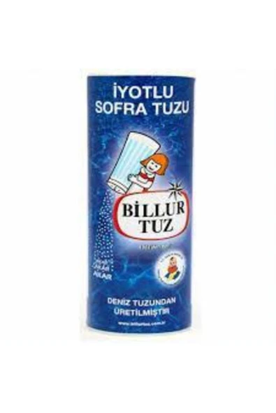 Tuzluklu Iyotlu Billur Tuz 125 gr X 10 ADET ürün görseli