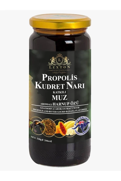Propolis & Kudret Narı Katkılı Muz Aromalı Harnup Özü 310 gr. ürün görseli 1