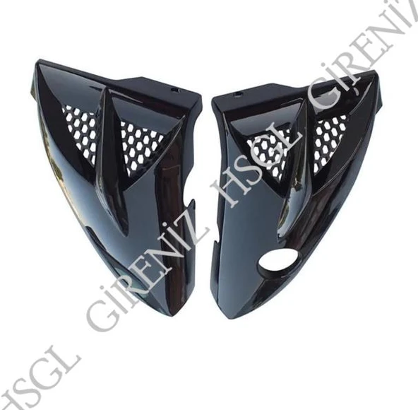 HSGL Motosiklet Depo Yan Pandizot (Bıyık) Siyah  YBR – CG Uyumlu Dayanıklı ve Şık Yan Kaplama Seti - 3