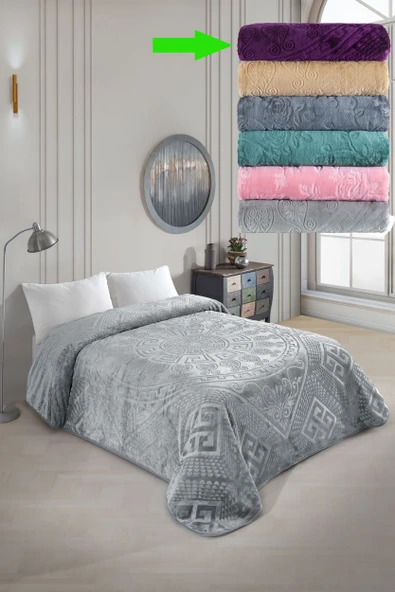 Varol Royal Touch V2 Lüks Kalın Battaniye 220x240 cm — Yumuşak, Sıcak ve Dayanıklı - Resim 11