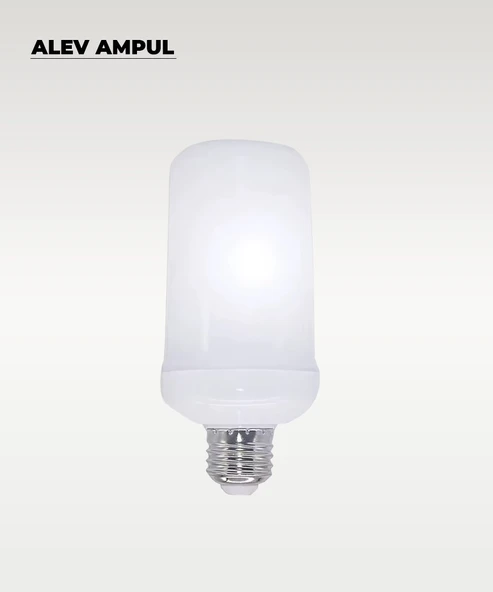 7W Alev Efektli Dekoratif Led Ampul - E27 Duy - Resim 4