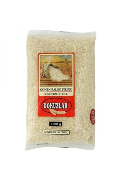 DOKUZLAR EDT 2,5 KG GÖNEN BALDO PİRİNÇ ürün görseli