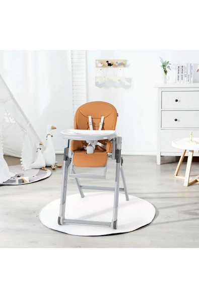 Pierre Cardin Gusto Mama Sandalyesi Taba ürün görseli