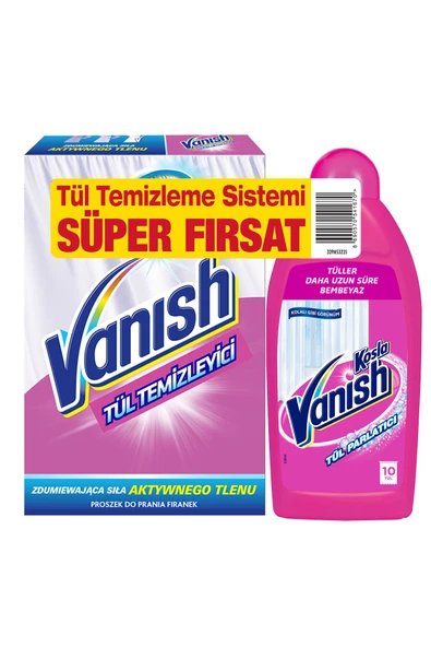 VANIİSH Tül Temizleyici Set ( Toz 400 gr + Parlatıcı 450 ml ) - Resim 2
