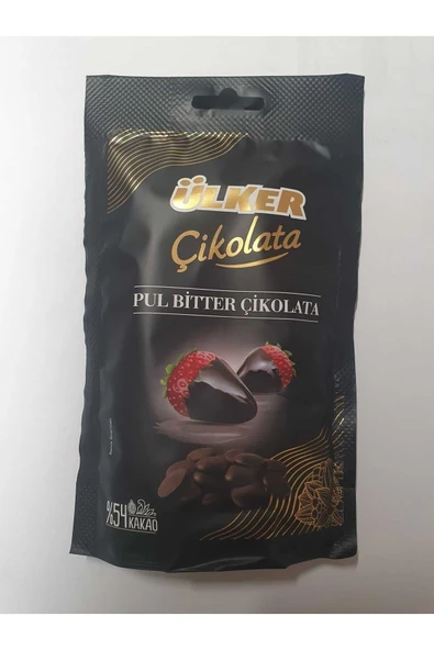 ÜLKER PUL ÇİKOLATA 100GR BİTTER %54 ürün görseli 1
