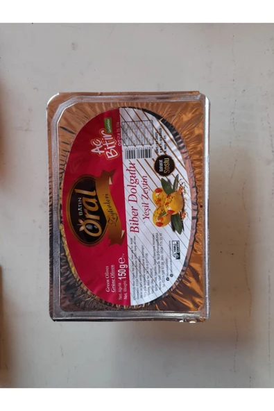 Biber Dolgulu Yeşil Zeytin 150 gr ürün görseli