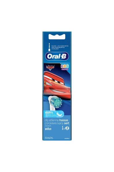 Oral-B Cars Çocuklar İçin 2'li Diş Fırçası Yedek Başlığı EB10 - 4