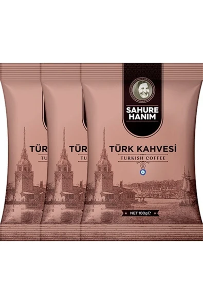 Sahure Hanım Türk Kahvesi 100 G 3'lü Paket ürün görseli 1