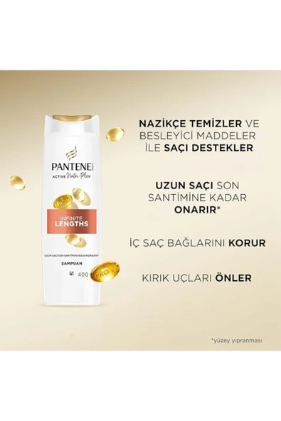 Pantene Infinite Length Şampuan 400 Ml - Resim 3