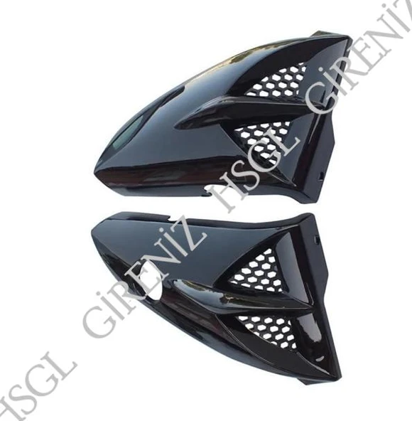 HSGL Motosiklet Depo Yan Pandizot (Bıyık) Siyah YBR – CG Uyumlu Dayanıklı ve Şık Yan Kaplama Seti - 2