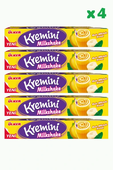 ÜLKER Kremini Muzlu Milkshake Aromalı Şeker 41 grX 20 Adet ürün görseli 1