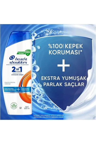 Head & Shoulders Erkeklere Dökülme Karşıtı 2'Si 1 Arada Kepeğe Karşı Etkili Şampuan 300Ml - Resim 3