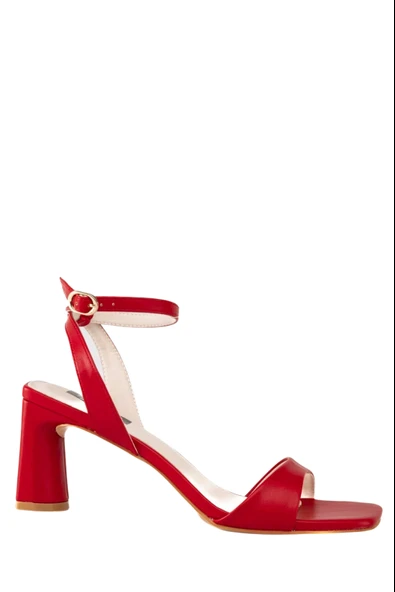 Stato Kadın Topuklu Sandalet Kırmızı - Resim 2