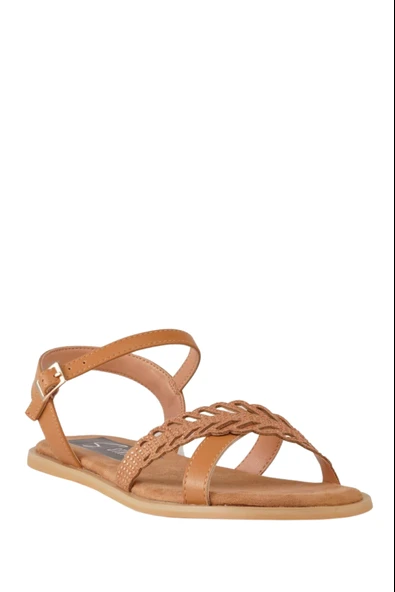 Stato Kadın Tasarım Sandalet Taba - Resim 6