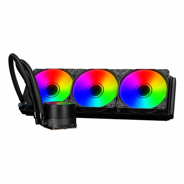 PowerBoost Deep 360 ARGB 360mm AM5/1700P Siyah İşlemci Sıvı Soğutucu ürün görseli 1