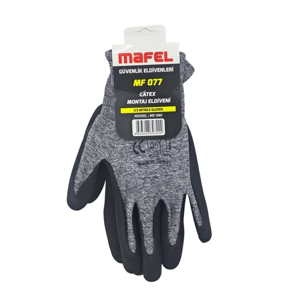 Mafel MF-77 Nitril İş Güvenlik Eldiven - 10/XL - 5 Çift - Resim 2