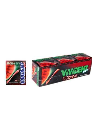 Storming Karpuz Aromalı Şekersiz Sakız 33 g x 18 Adet ürün görseli 1