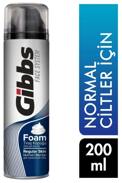 GİBBS Marka: Gibbs Tıraş Köpüğü 200 Ml Normal Ciltler Için 8690506409869 Kategori: Tıraş Köpük Ve J ürün görseli 1