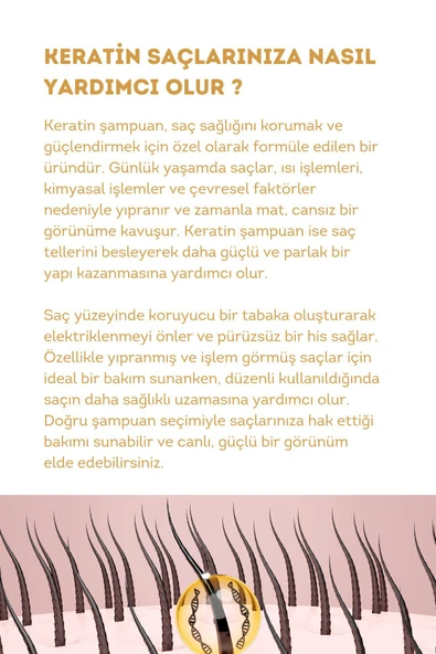 Hunca Care Keratin Özlü Canlı ve Parlak Saçlar Şampuan 675 ml - Resim 4