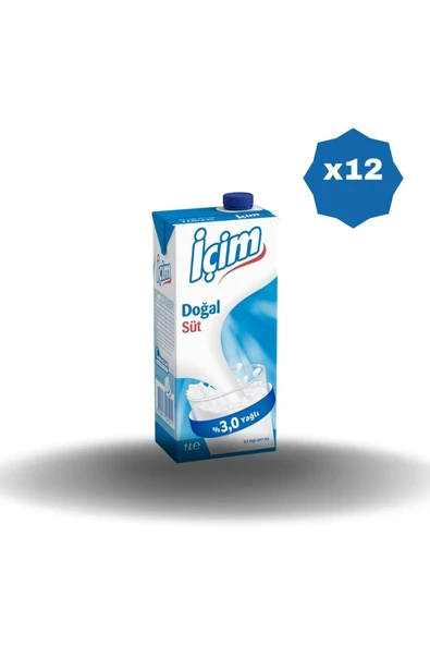 ÜLKER İçim Yarım Yağlı Süt 1 Lt X 6 Adet ürün görseli