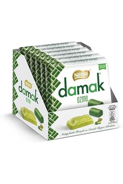 Nestlé Damak Ezme Antep Fıstığı Parçalı Ve Ezmeli Beyaz Çikolata 6 X 55G ürün görseli