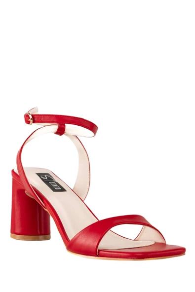 Stato Kadın Topuklu Sandalet Kırmızı - Resim 3