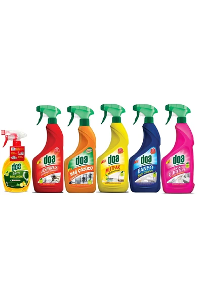 DOA 6 Lı Temizlik Seti Sprey ürün görseli 1