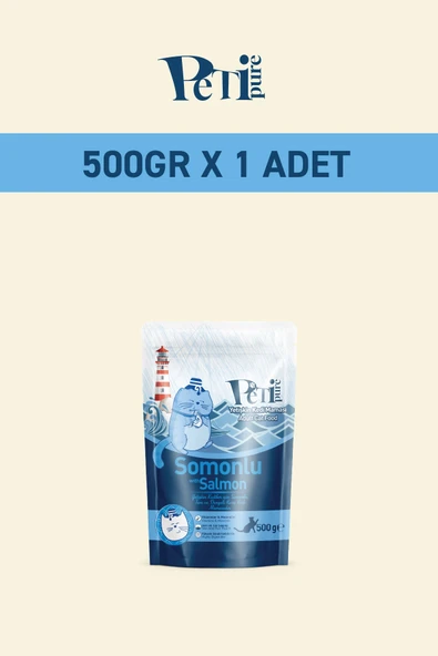 Petipure Somonlu Kuru Yetişkin Kedi Maması 500 Gr - 10