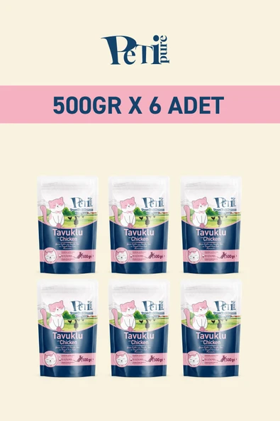 Petipure Tavuklu Kuru Yavru Kedi Maması 3 Kg - 2