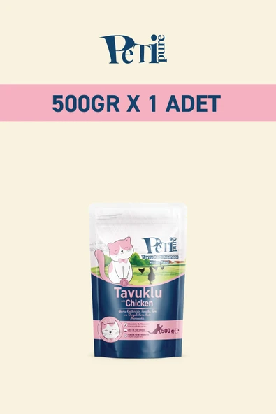 Petipure Tavuklu Kuru Yavru Kedi Maması 500 Gr - 10