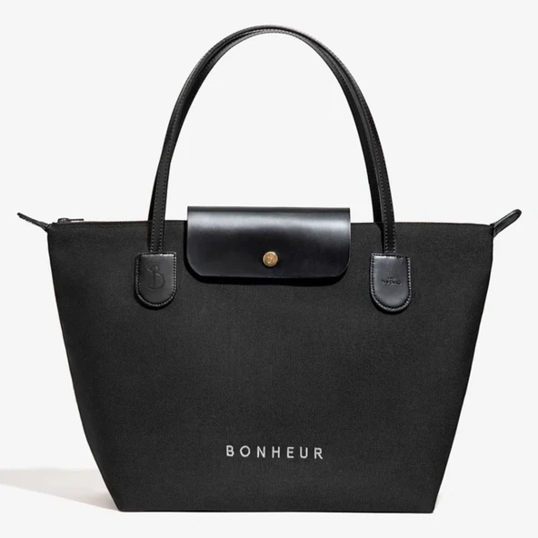 BONHEUR N 7 Kanvas Çanta- Iconıc Black ürün görseli 1
