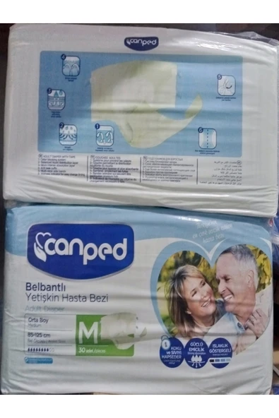 Polyethilen Canped Hasta Bezi Medium 85-125 Cm 2x30 = 60 Adet ürün görseli