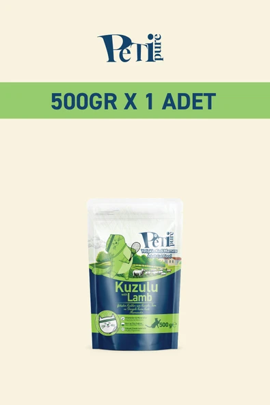 Petipure Kuzu Etli Kuru Yetişkin Kedi Maması 500 Gr - 10
