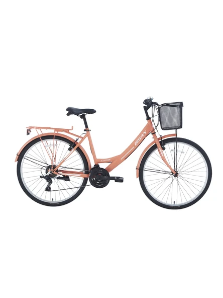 Bisan Lotus 26 V Fren 21 Vites 26 Jant Kadın Şehir Bisikleti Mercan Beyaz 44 Kadro ürün görseli