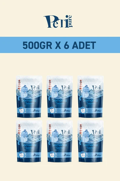 Petipure Somonlu Kuru Yetişkin Kedi Maması 3 Kg - 2