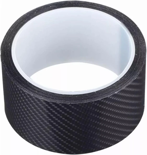 Kapı Eşiği Tampon Bagaj Koruma Folyosu Karbon Folyo 5cmx5m Siyah - 4